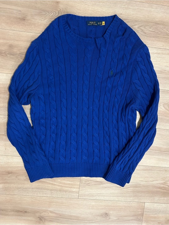 Ralph Lauren Other - Ralph Lauren Men’s Blue Cable Knit Crewneck Sweater